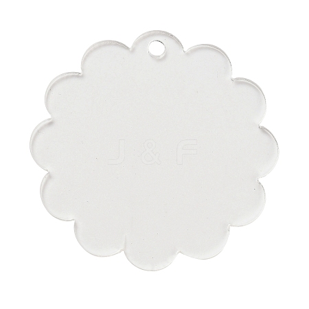 Transparent Acrylic Blank Pendants LS-TACR-Z003-01C-1