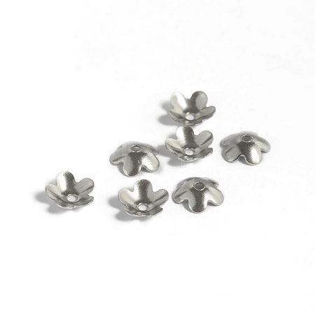 Tarnish Resistant 304 Stainless Steel Bead Caps STAS-K124-10P-1