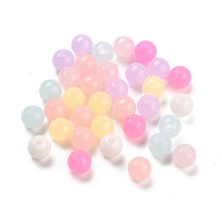 Imitation Jelly Plastic Beads KY-L082-01B-1