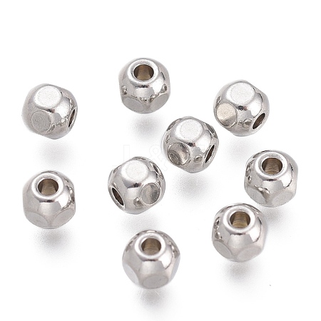 Tarnish Resistant 304 Stainless Steel Beads STAS-O130-01C-1