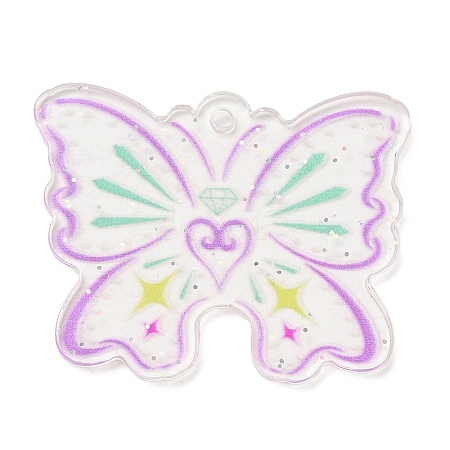 Acrylic Pendants OACR-I008-02D-1