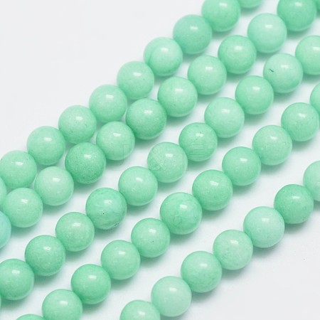 Natural Malaysia Jade Beads Strands X-G-A146-6mm-B06-1