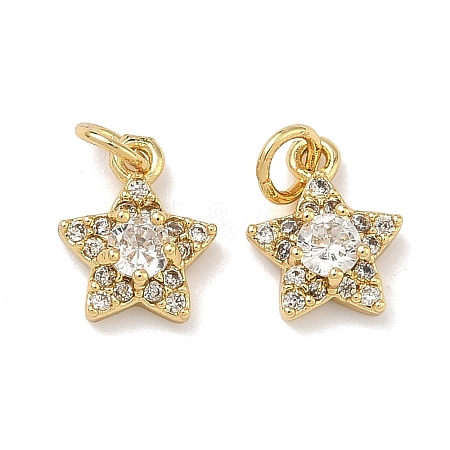 Brass Micro Pave Cubic Zirconia Pendants KK-A291-13A-G05-1