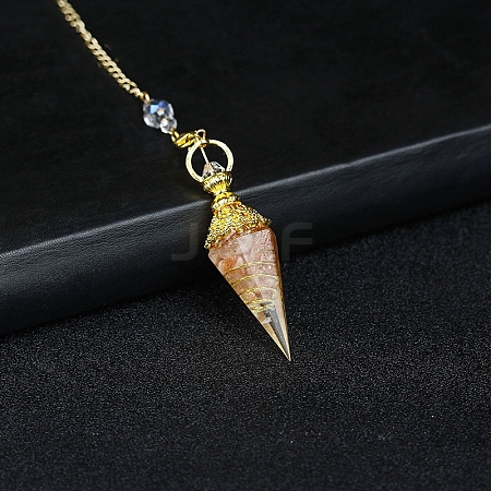 Resin Cone Dowsing Pendulums PW-WGC05D6-01-1