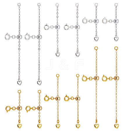 12Pcs Brass End with Chain FIND-NB00004-1