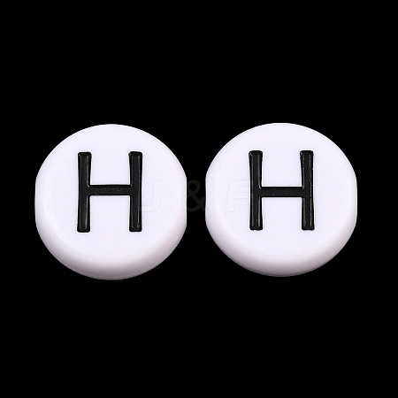 Opaque Acrylic European Beads AC-CBA3BDD-01H-1