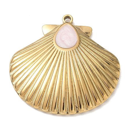 304 Stainless Steel with Enamel Pendants SA-CBAF3AB-04G-02-1