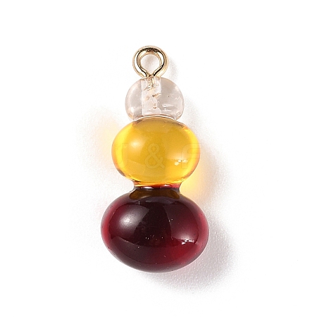 Three Color Resin Pendants RESI-Z016-01B-LG-1