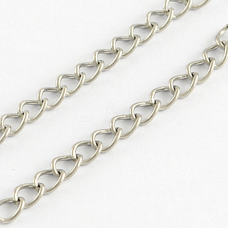 Tarnish Resistant 304 Stainless Steel Curb Chains CHS-R005-03-100m-1