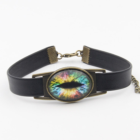 PU Leather Cord Bracelets BJEW-K170-58A-1