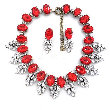 Alloy Rhinestone Jewelry Sets FS-WG3ECD0-01-1