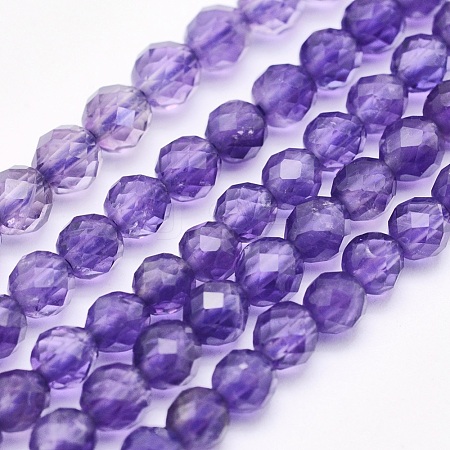 Natural Amethyst Beads Strands G-O166-29-4mm-1