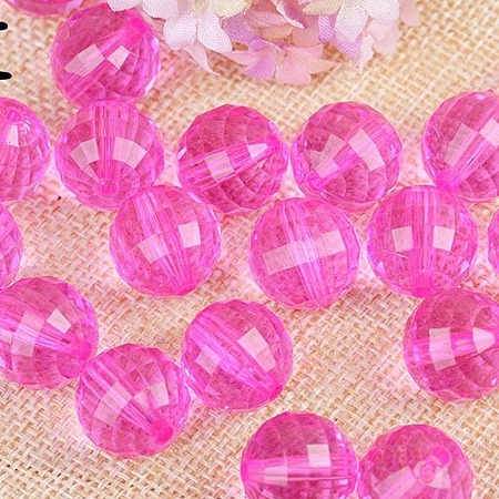 Transparent Acrylic Beads TACR-NH0001-H-08-1