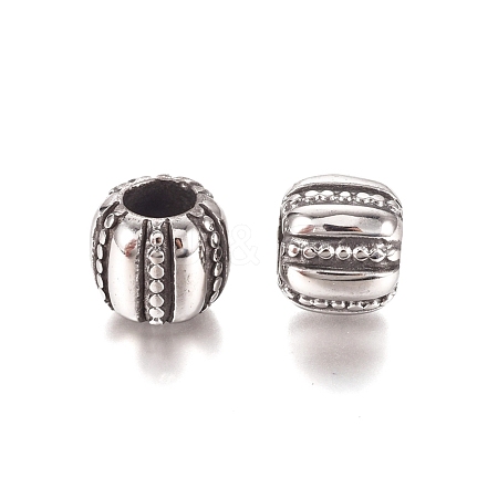 304 Stainless Steel European Beads STAS-M274-057AS-1