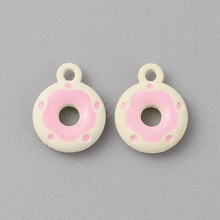 Frosted Painted Colored Alloy Pendants FIND-TAC0010-82C-1