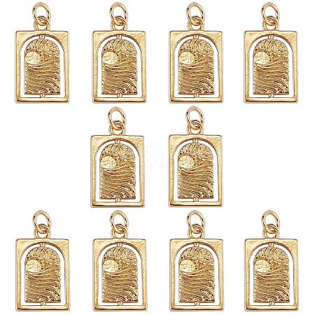 10Pcs Brass Pendants KK-SZ0004-52-1