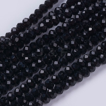 Opaque Solid Color Glass Bead Strands LS-GLAA-F076-A14-1