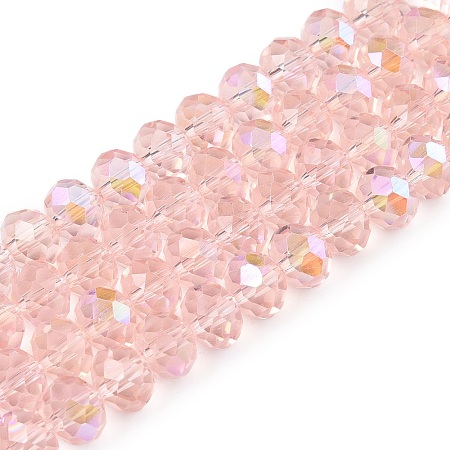 Electroplate Glass Beads Strands LS-EGLA-A044-T8mm-L22-1