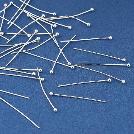 Brass Head Pins KK-H258-09B-S-1