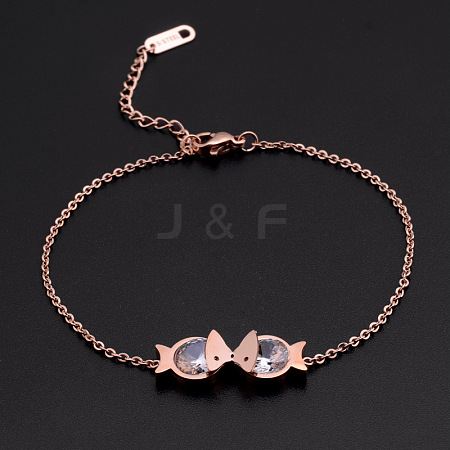 Titanium Steel Charm Anklets WGE3F25-18-1