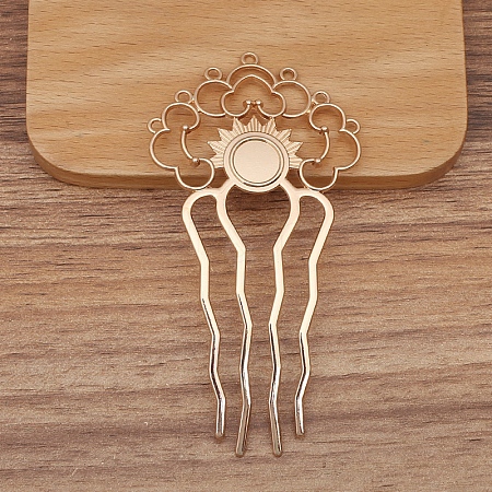 Alloy Hair Comb Findings PW-WGF914F-03-1