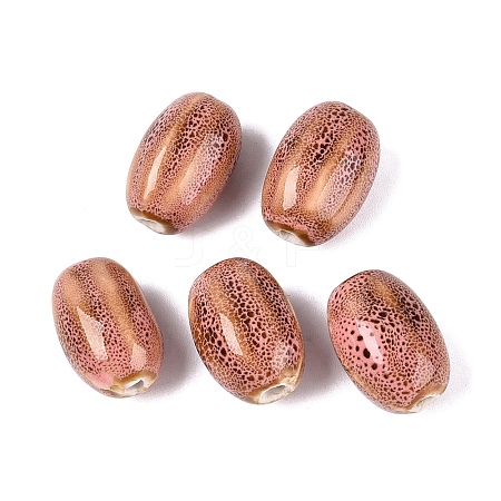 Vintage Handmade Porcelain Beads PORC-Q006-10C-1