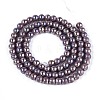 Electroplate Opaque Glass Beads Strands GLAA-T032-P4mm-AB15-2