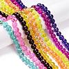 Drawbench Transparent Glass Beads Strands GLAD-Q012-8mm-M-4