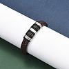 Braided Leather Cord Bracelets for Men BJEW-Z081-11EB-01-3