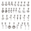 34Pcs 17 Styles Alloy European Dangle Charms PALLOY-TAC0263-2