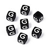 Initial Acrylic Horizontal Hole Beads OACR-ZX006-35G-1