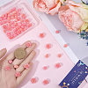 60Pcs 3 Styles Dyed Synthetic Coral Carved Beads CORA-SC0001-21A-3