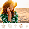 600Pcs 5 Styles Crackle Opaque Acrylic Beads OACR-UN0001-19-5