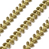 Brass Enamel Leaf Link Chains CHC-F021-02G-04-1