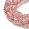 Transparent Crackle Glass Beads Strands GLAA-NH0001-04I-3