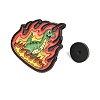 Flaming Animal Alloy Enamel Pins JEWB-G046-05G-3