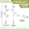 20Pcs Zinc Alloy Brooch Pins JEWB-PH0001-83P-2