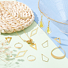 20Pcs 5 Style Brass Pendants KK-BC0009-93-4
