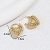 Brass Hollow Hoop Earrings for Women SE4999-2-3
