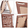 MDF Wood Photo Frames DIY-WH0231-065-4