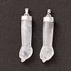 Natural Quartz Crystal Pendants G-K322-01B-2