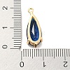 Brass Pave Cubic Zirconia Pendants KK-Q801-01G-05-3