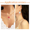 16Pcs 8Styles Transparent Acrylic Pendants PALLOY-TA00122-8