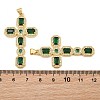 Brass Micro Pave Cubic Zirconia Pendants CU-CBADC6C-13G-05-3