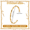 2Pcsc 2 Colors 304 Stainless Steel Cuff Bangles BJEW-GO0001-18-2