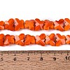Opaque Glass Beads Strands GLAA-Q118-01B-C03-4