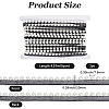 5Yards Polyester with Plastic Pearl Ribbon OCOR-CY0004-14A-2