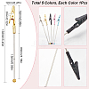 5Pcs 5 Colors Iron Bracelet Tool Jewelry Helper Alligator Clip AJEW-SC0003-24-2
