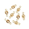 Brass Rhinestone Claw Connector Charms KK-P310-22B-G-1