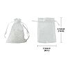 40Pcs 4 Colors Organza Bags Jewellery Storage Pouches Wedding Favour Party Mesh Drawstring Gift OP-FS0001-03A-4
